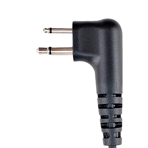 Airsn A 2 Pin Earpiece Headset For Motorola Cp200,Gp300,Cls1110,Cls1410 Walkie Talkies/Two Way Radio With Transparent Acoustic Tube (Pack Of 2)