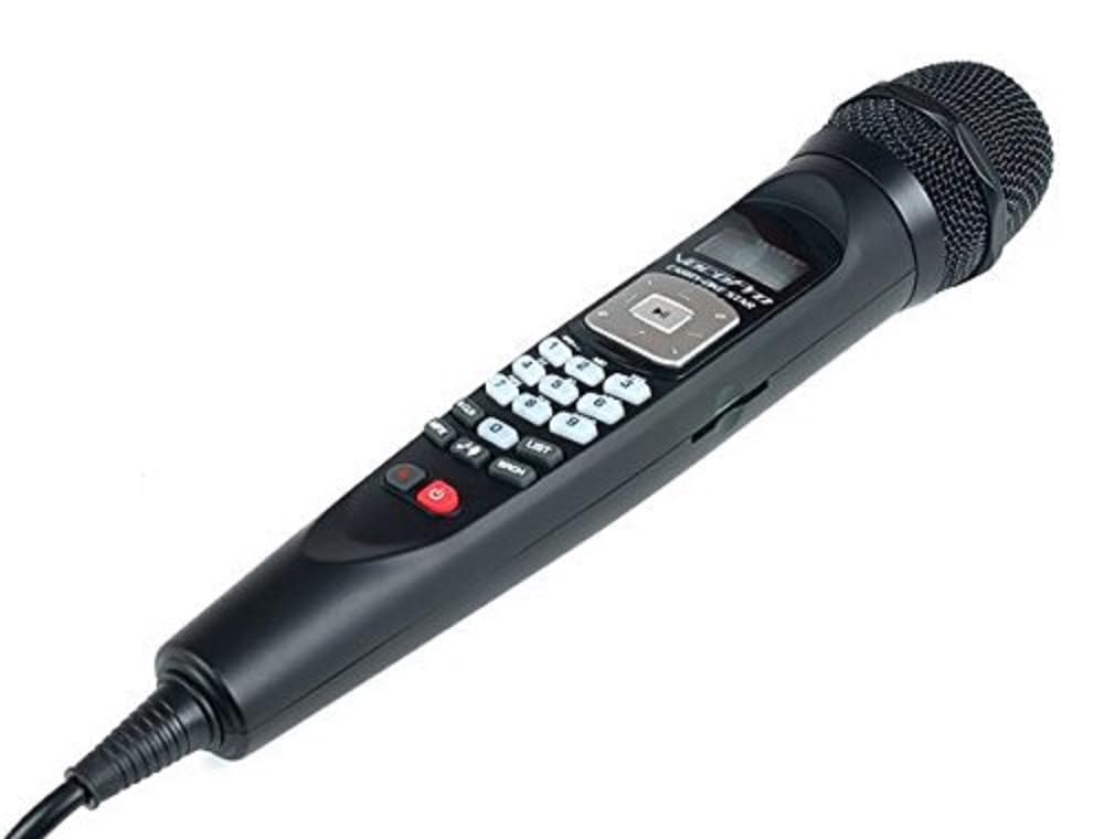 Plug-and-Play Karaoke Mic with SD Card Player/Recorder