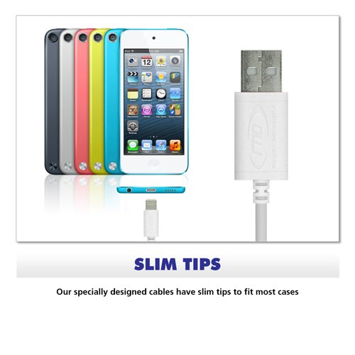 Rnd Apple Certified Lightning Usb 6Ft Cable For Iphone (10/X/8/8 Plus/7/7 Plus/6/6 Plus/6S /6S Plus/5/5S/5C/Se) Ipad (Pro/Air/Mi