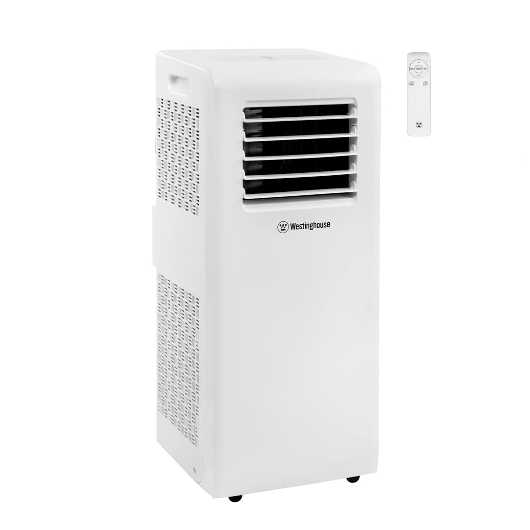 Westinghouse 8,000 Btu Air Conditioner Portable For Rooms Up To 200 Square Feet, Portable Ac With Home Dehumidifier, 3 Speed Fan