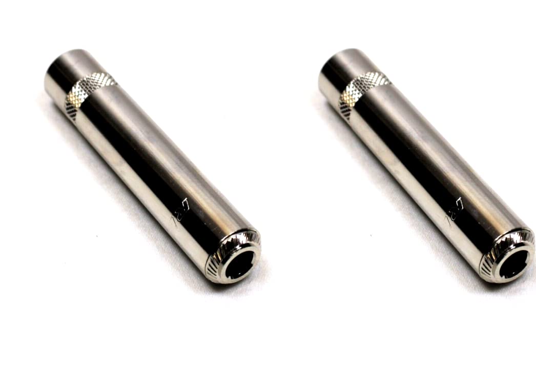 LASE (2) Two Genuine REAN by NEUTRIK NYS2202P Female 1/4 Mono Cable Jack Extention