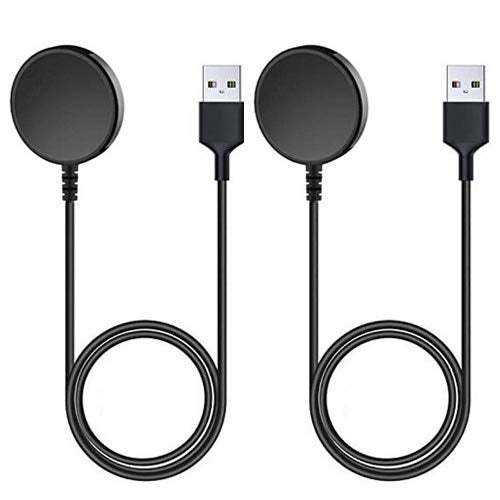 Charger For Samsung Galaxy Watch 3/4/5/6/7 Smart Watch Replacement Charging Cable Cord [2-Pack, 3.3Ft]