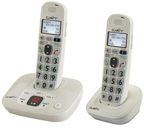 Clarity D712 Moderate Hearing Loss Cordless Phone With D702Hs Expandable Handsets (Clarity D712 With (1) D702Hs)