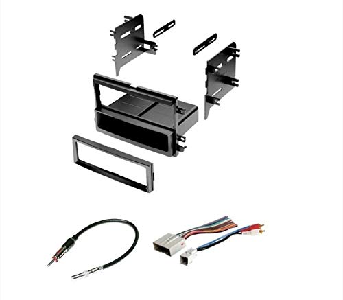 Asc Audio Car Stereo Radio Install Dash Kit, Wire Harness, And Antenna Adapter To Install A Single Din Radio For Some Ford Lincoln Mercury Vehicles