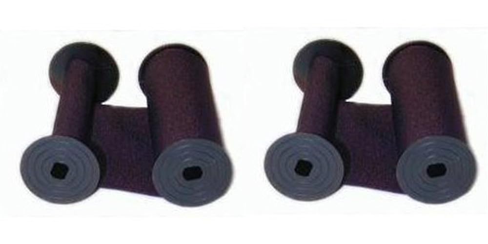 Compumatic (2 Pack) Replacement Ribbon For Rapidprint, Widmer, And Simplex Time Stamp, Purple Ink