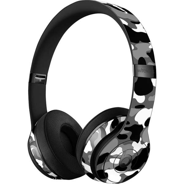 Skinit Decal Audio Skin Compatible With Beats Solo 3 Wireless   Neutral Street Camo Design