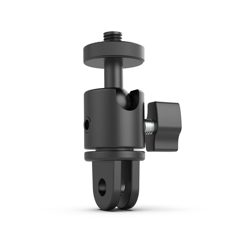 Skezn Aluminum 360 Degree Rotation Camera Mount, 1/4 Screw Adjustable Adapter Mount, Compatible With Gopro Hero 12/11/10/9/8/7, Dji, Sony, Xiaomi Yi And Other Action Cameras