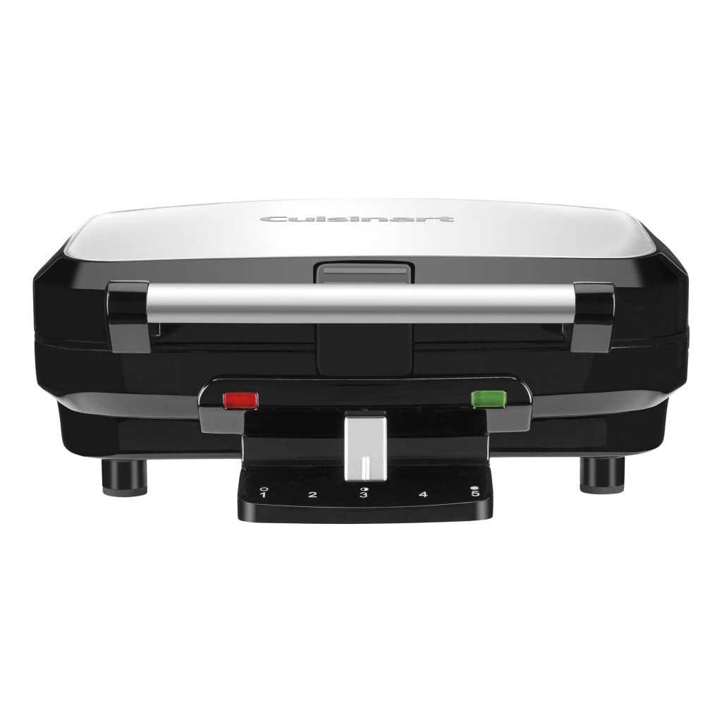 Cuisinart 4 Slice Belgian Waffle Maker, Stainless Steel/Black, Waf 150P1