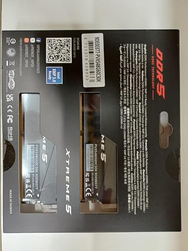 Patriot Viper Xtreme 5 Ddr5 Ram 48Gb (2X24Gb) 6000Mt/S Cl30 1.35V Udimm Desktop Gaming Memory Kit Compatible With Intel Xmp/Amd