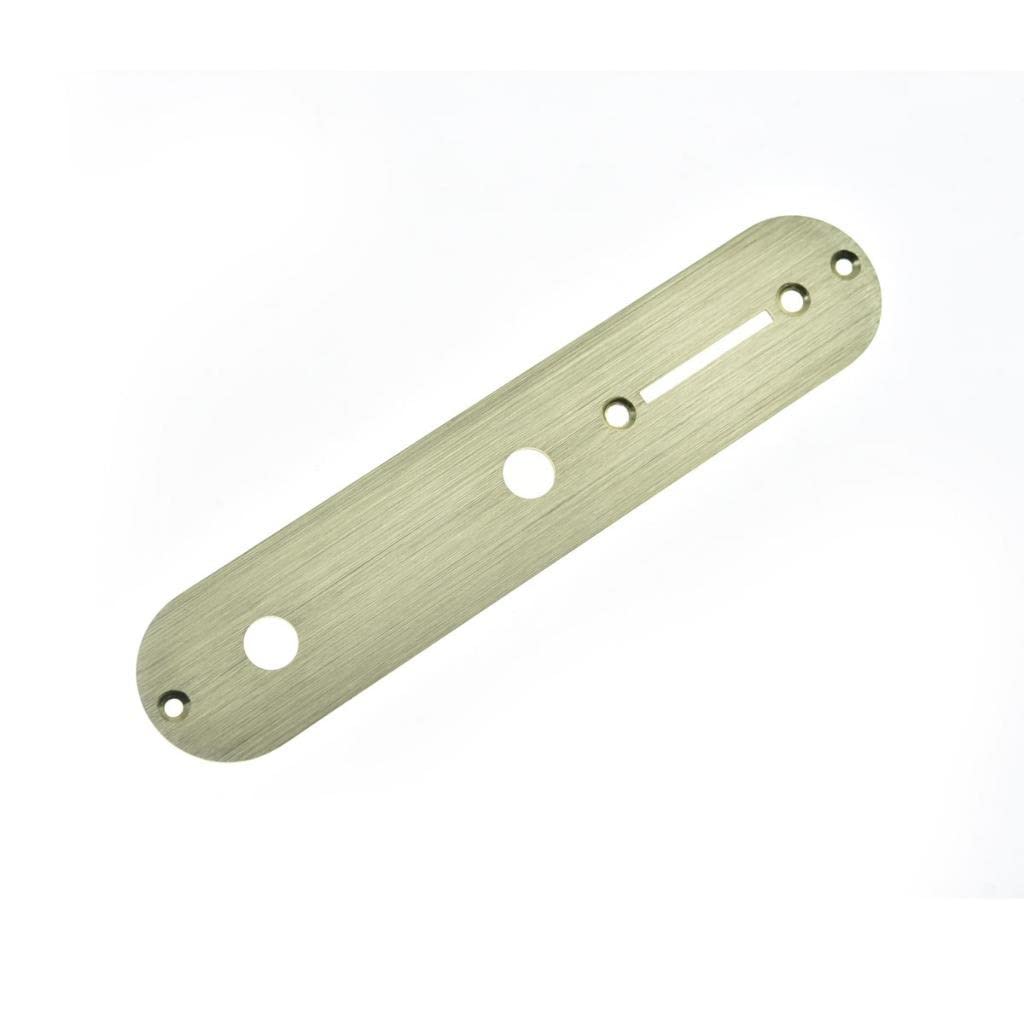 Kaish Usa Specs Metal Aluminum Anodized Tele Control Plate With 3/8  Cts Pot Holes For American/Mexican Telecaster Gold