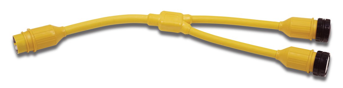 Marinco 165AY Marine Electrical Shore Power Y Adapter (50-Amp 125/250-Volt Locking Male to Double 50-Amp 125/250-Volt Locking Fe