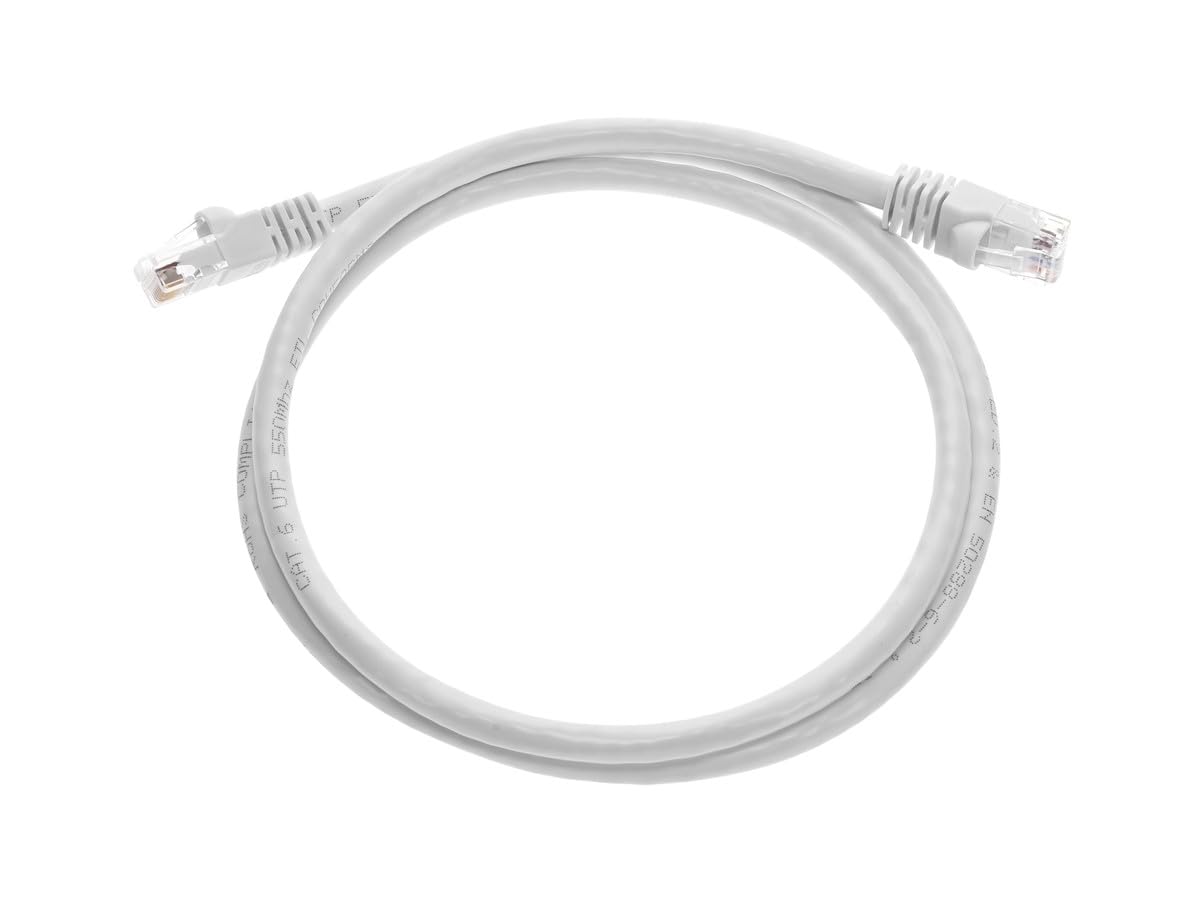 Monoprice Cat6 Ethernet Patch Cable   Snagless Rj45, Pure Bare Copper, 550Mhz, Utp, 24Awg, 3 Feet, White   Fullboot Series