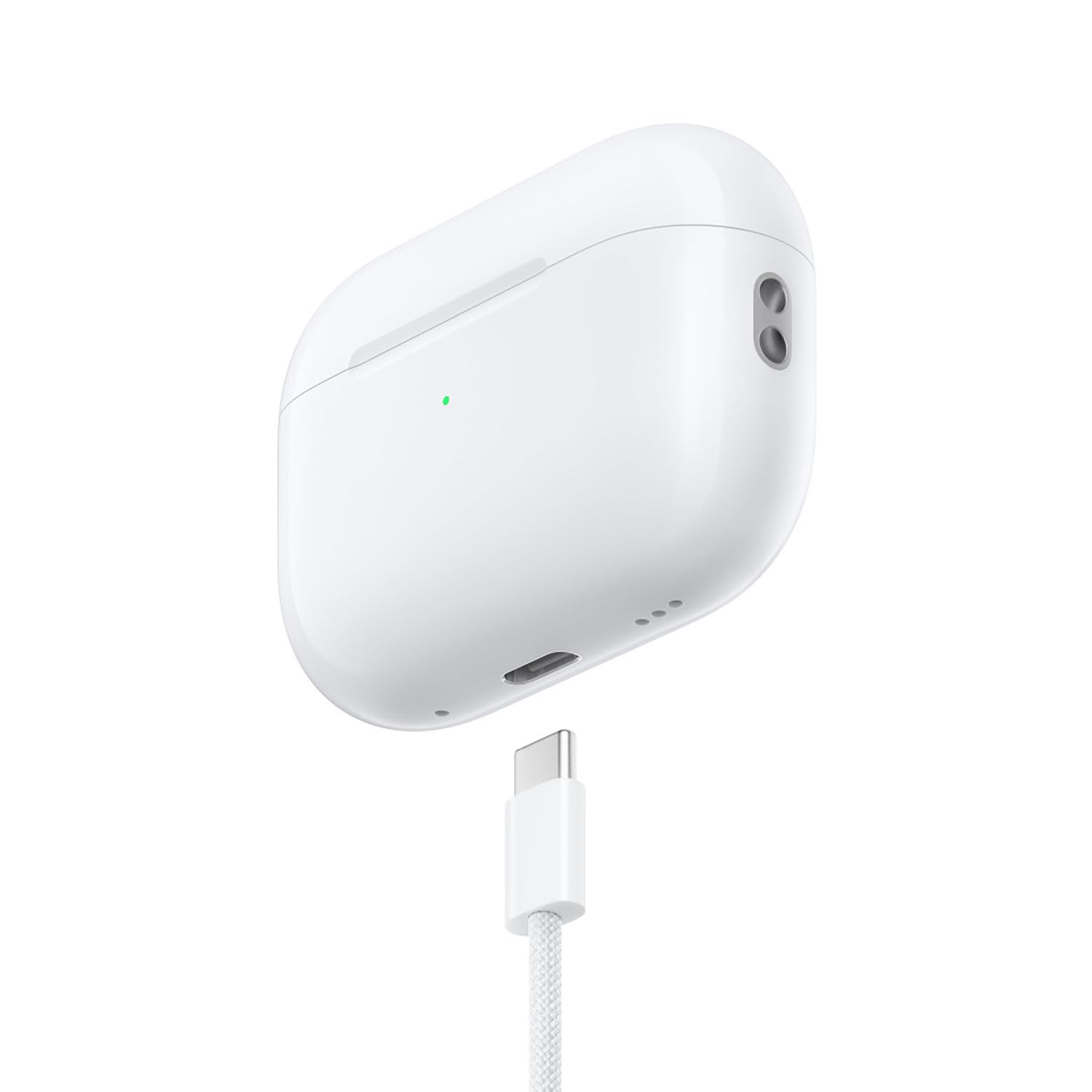 Abysssea AirPods Pro Charging Cable, USB C to USB C, White, for AirPods Pro 2nd Gen, iPhone 15/16/17 Series, Woven Design