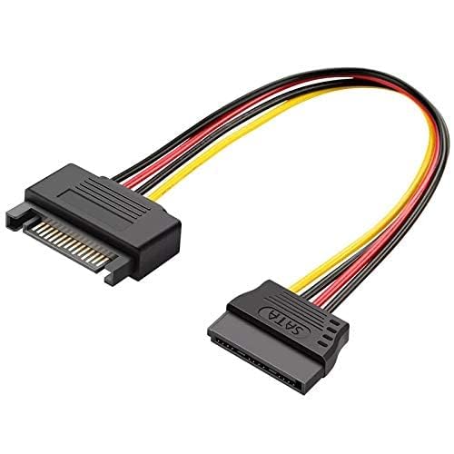 15 Pin Sata Power Extension Cable - 8 Inch