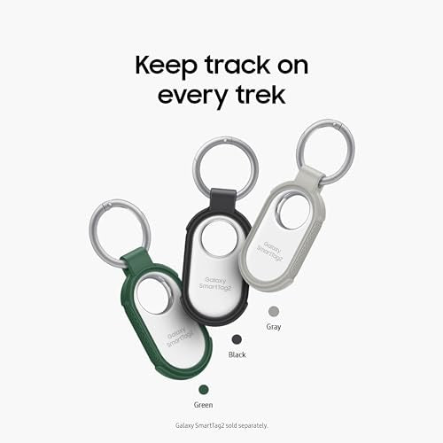 Samsung Galaxy Smarttag2 Rugged Case, Gps Tracker Holder, Tracking Device Protective Cover With Key Ring, Non Slip Pattern On Si