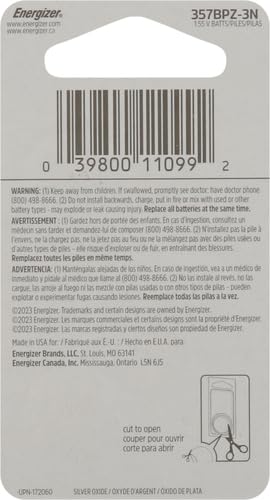 Energizer 357 Battery, (Pack Of 3)