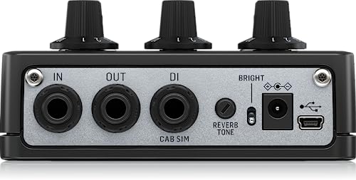 Tc Electronic Combo Deluxe 65 Preamp Guitar Pedal | Twin-Channel Preamp With Independent Channel Controls, Built-In Spring Reve