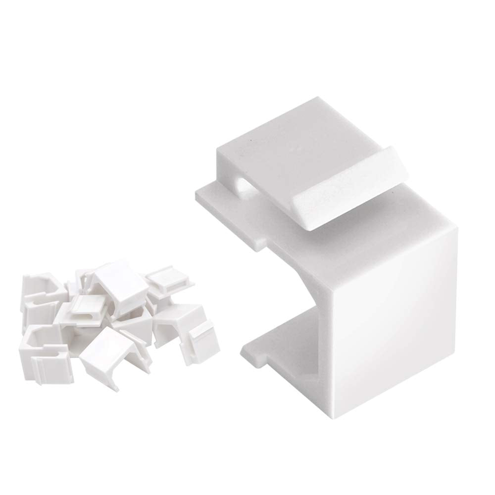 Vce 30 Pack Blank Keystone Jack Inserts (Ul Listed) For Keystone Wall Plate And Patch Panel   White