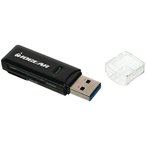 Iogear Compact Usb 3.0 Sdxc/Microsdxc Card Reader/Writer, Gfr305Sd