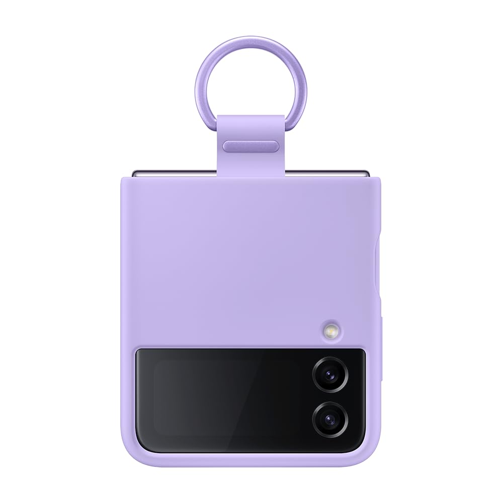Samsung Galaxy Z Flip4 Official Silicone Cover with Ring Bora Purple