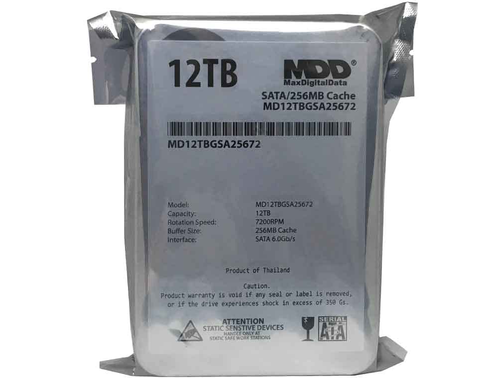 Mdd 12Tb 7200Rpm Sata 6Gb/S 256Mb Cache 3.5Inch Internal Desktop Hard Drive, Md12Tbgsa25672