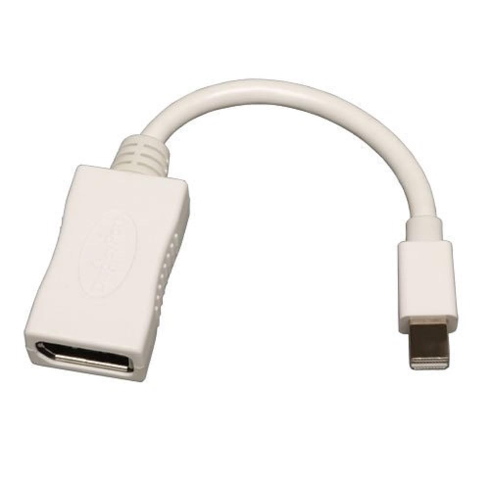 Tripp Lite 6in Mini DisplayPort to DisplayPort Video Adapter Converter Cable 2560x1600 @ 60Hz M/F 6 White (P13906NDP)