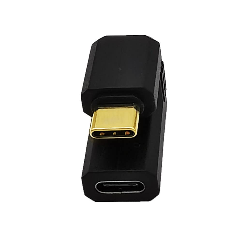 Qaoquda Usb C U Shape Adapter, 180 Degree Angled Usb 3.1 Type C (Usb C) Male To Female U Shape Adapter 4K60Hz Resolution 10Gbps