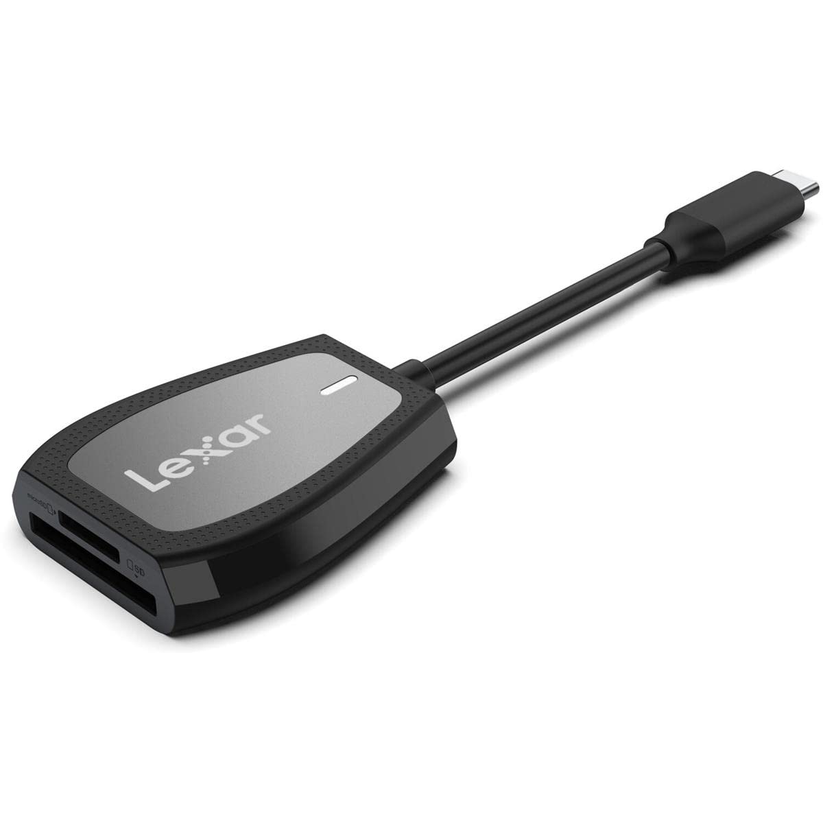 Lexar Professional Usb 3.2 Type-C Dual-Slot Reader, Supports Sd And Microsd Uhs-Ii Cards, Up To 312Mb/S Read (Lrw470U-Rnhnu)