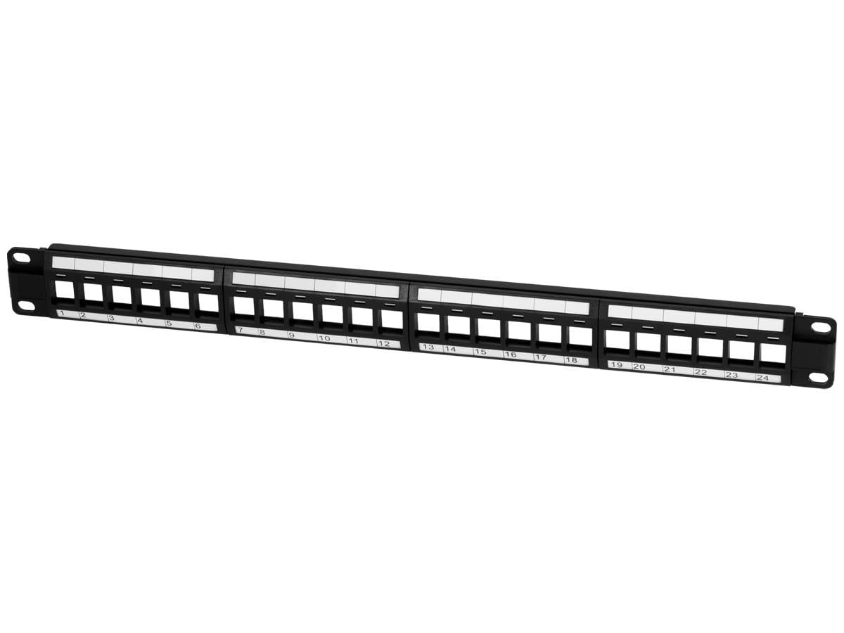 Monoprice Keystone Jack Panel, 24 Ports