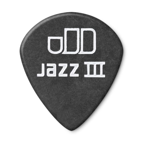 Dunlop 482P1.5 Tortex� Pitch Black Jazz Iii, 1.5Mm, 12/Player'S Pack