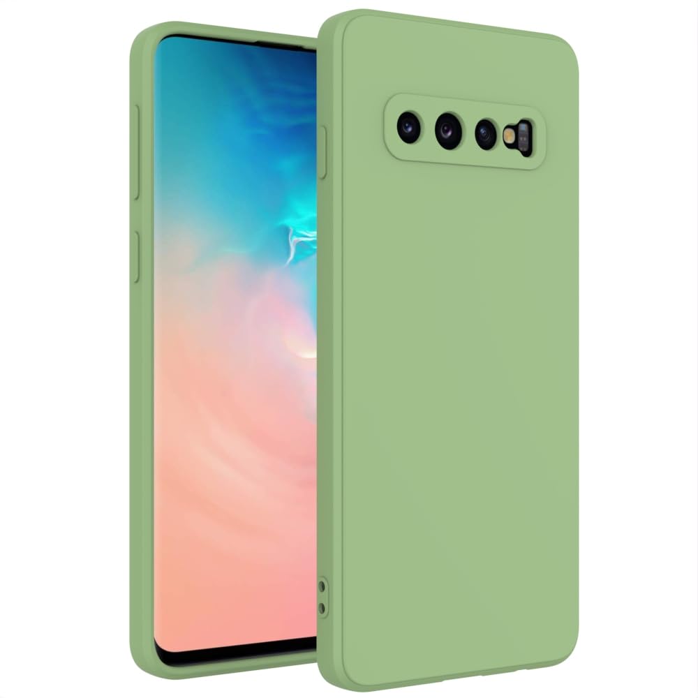 Wogroo For Samsung Galaxy S10 Plus Case Green, Scratch Resistant With Soft Touch, Slim Thin Phone Cover For Samsung Galaxy S10 P