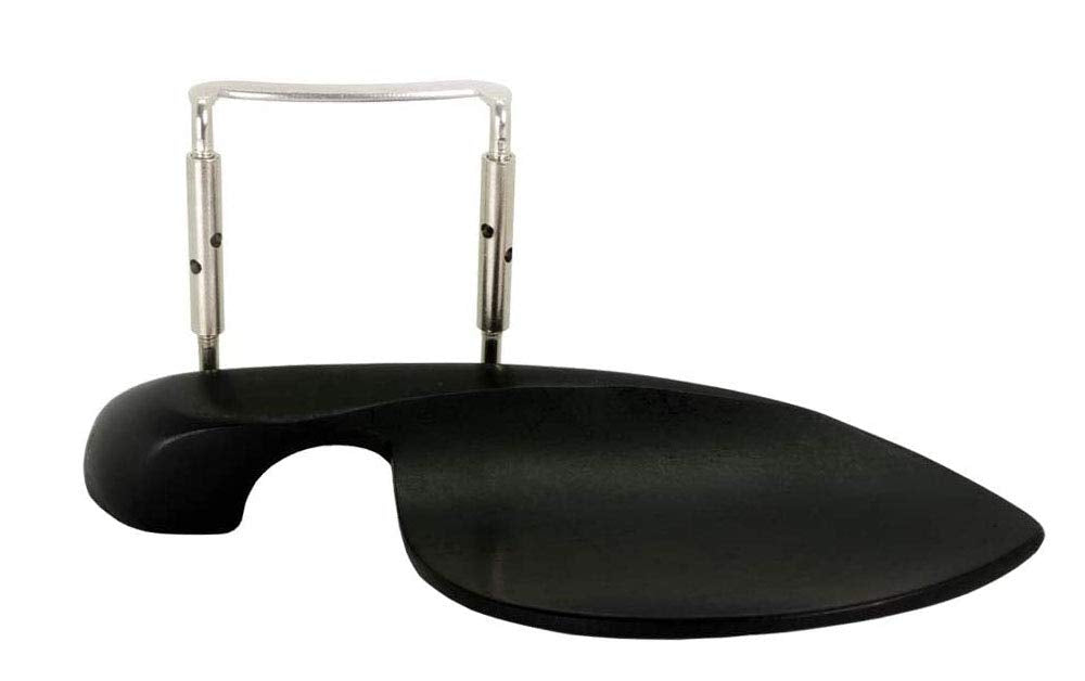 Jiayouy Violin Ebony Chin Rest With Standard Bracket For 1/4 Violin   Center Mount