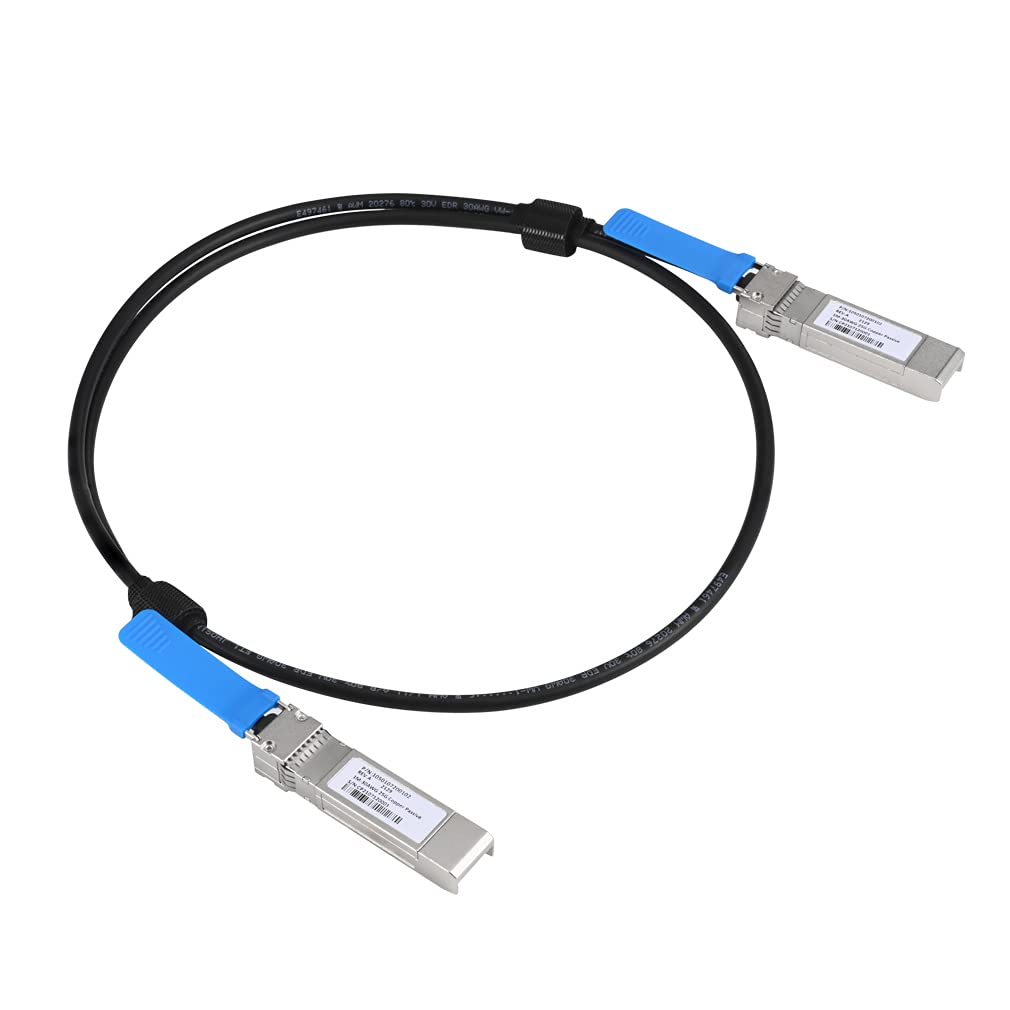 Cysky 25G Sfp28+ Dac Cable, 1 Meter (3.3Ft) Passive Direct Attach Copper Twinax Cable For Cisco Sfp H10Gb Cu50Cm, Ubiquiti, D Li