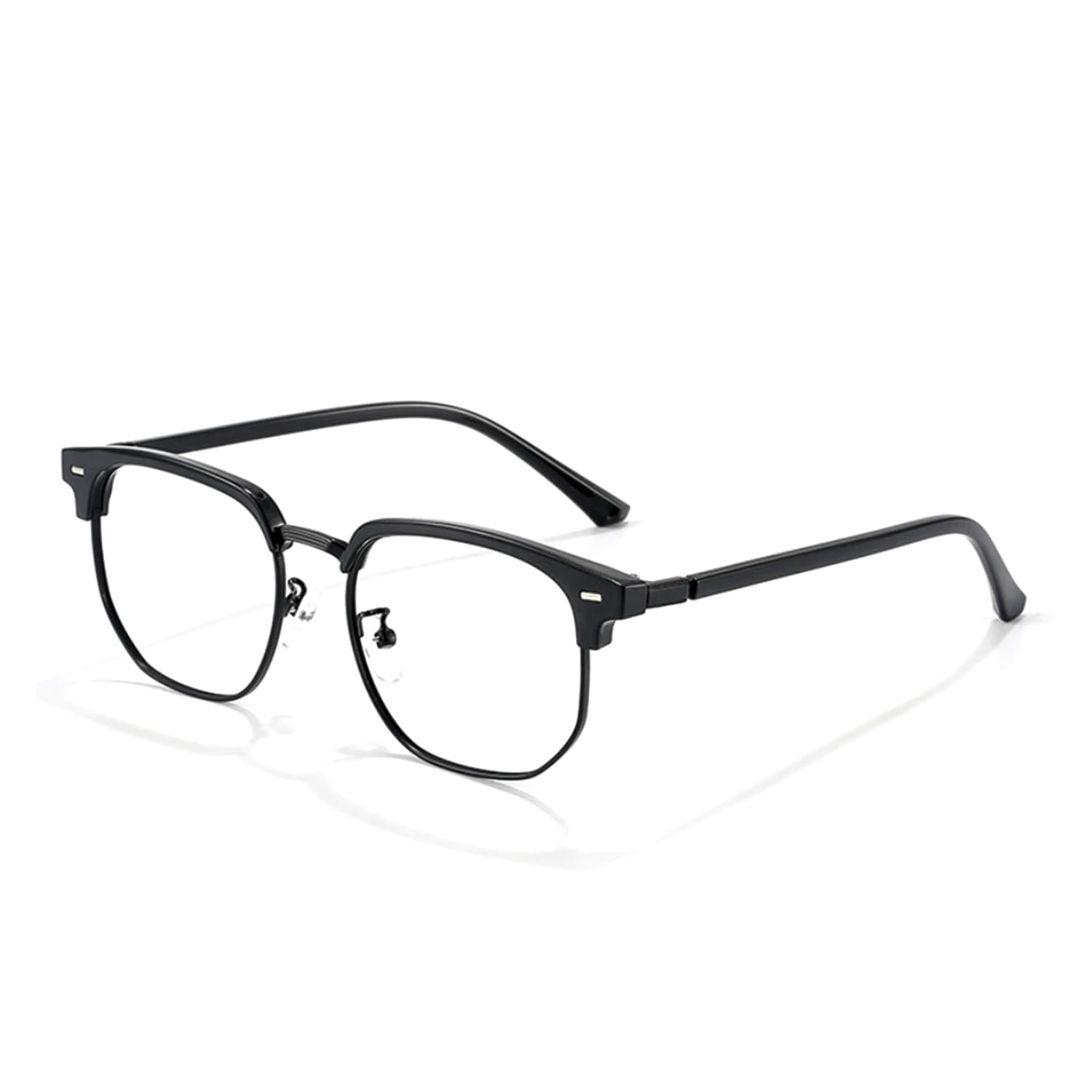 HOKETOP Blue Light Blocking Glasses for Men Anti-Fatigue Computer Monitor Gaming Glasses Prevent Headaches Glasses, Black-7211