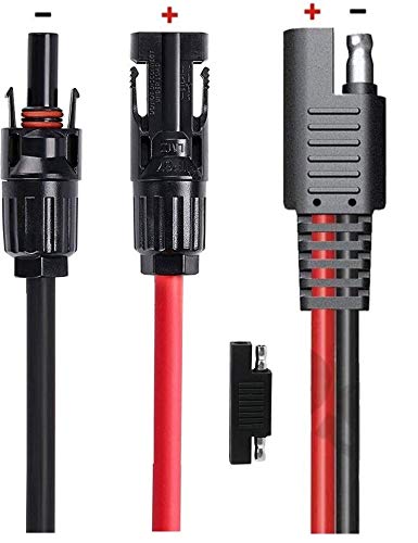Solar Panel To Sae Adapter Compatible With Mc4 Solar Connector Solar Extension Cable 10Awg Easy Connection To Sae Solar Panels B