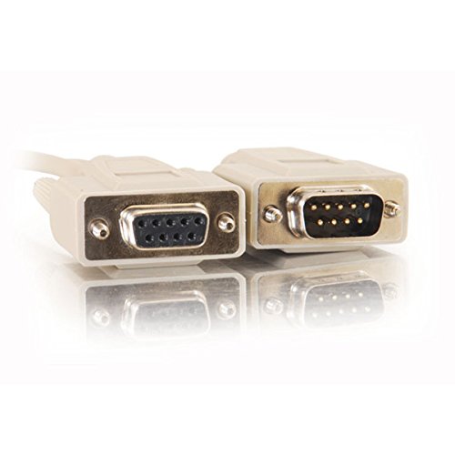C2G 02713 Db9 M/F Serial Rs232 Extension Cable, Beige (15 Feet, 4.57 Meters)