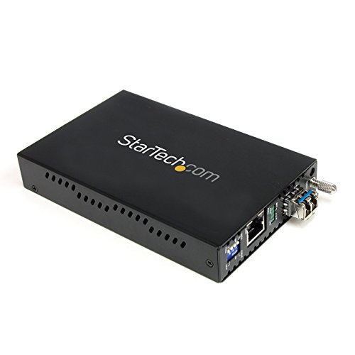 Startech.Com Single Mode (Sm) Lc Fiber Media Converter For 10/100/1000 Network   40Km   Gigabit Ethernet   1310Nm  With Sfp Tran