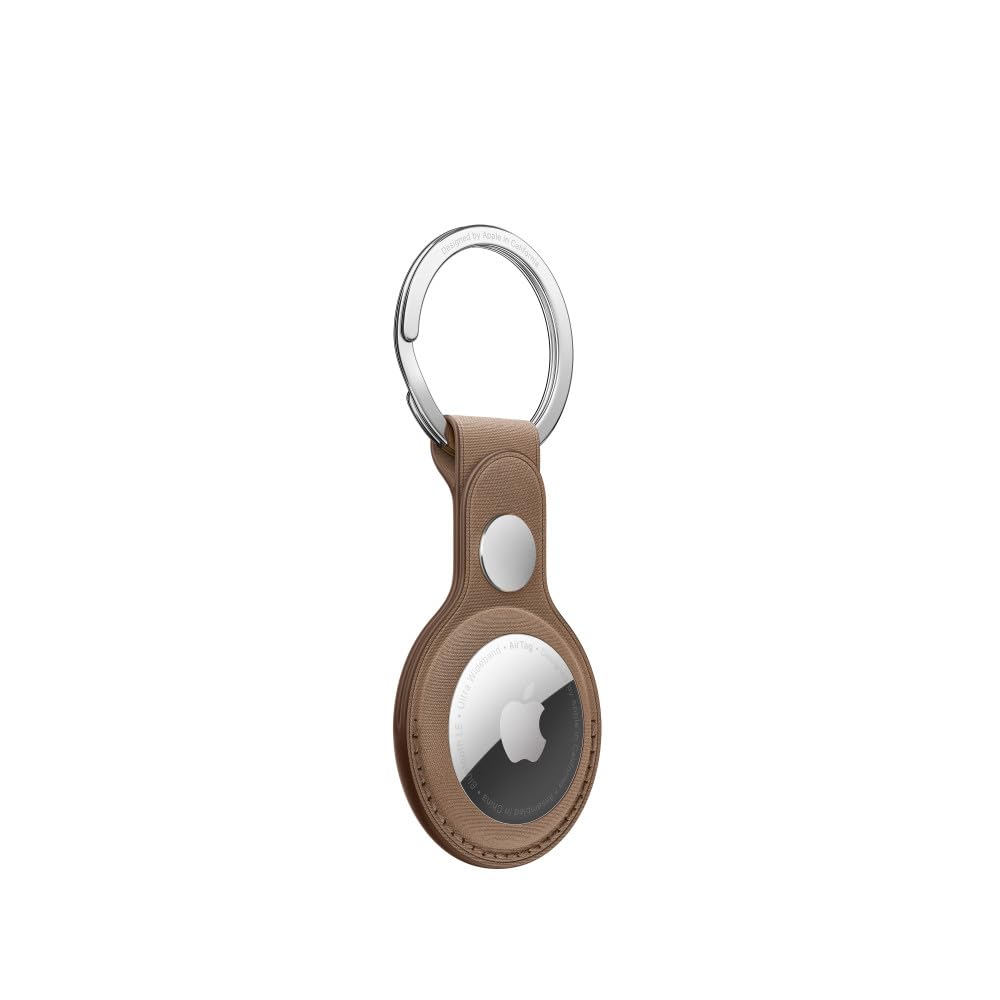 Apple AirTag FineWoven Key Ring   Taupe, Holder Only