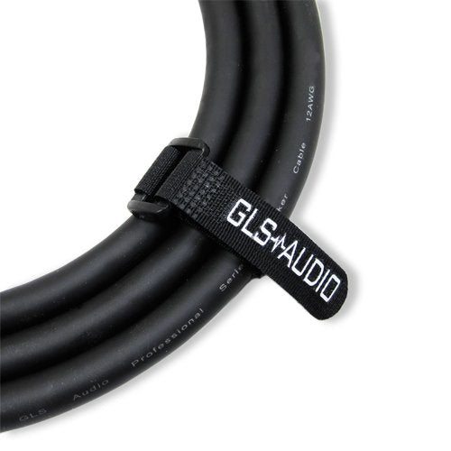 Gls Audio Speaker Cable 1/4'' To 1/4''   12 Awg Professional Bass/Guitar Speaker Cable For Amp   Black, 25 Ft.