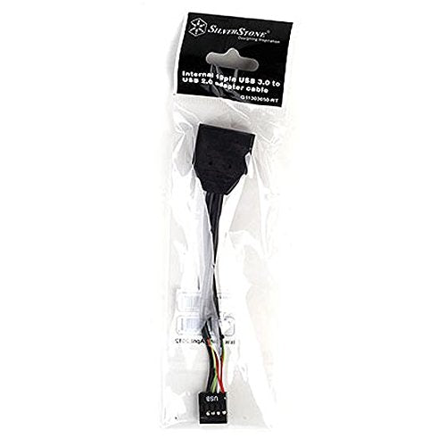 Silverstone Tek Internal 19 Pin Usb3.0 To Usb2.0 Adapter Cable (G11303050 Rt)