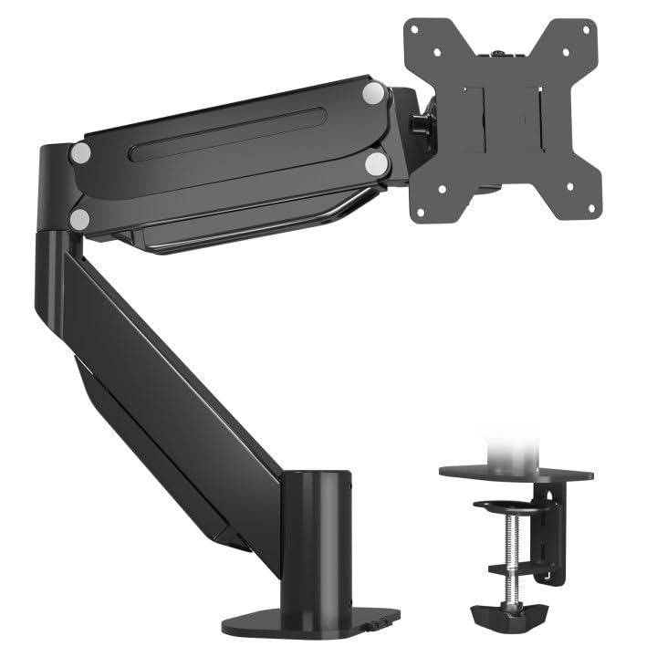 Suptek Single Monitor Mount, Ultrawide Monitor Arm Mount Single Desk Mount Monitor Stand Fit For 43 Inches Screen, 28.6 Lbs,C Cl
