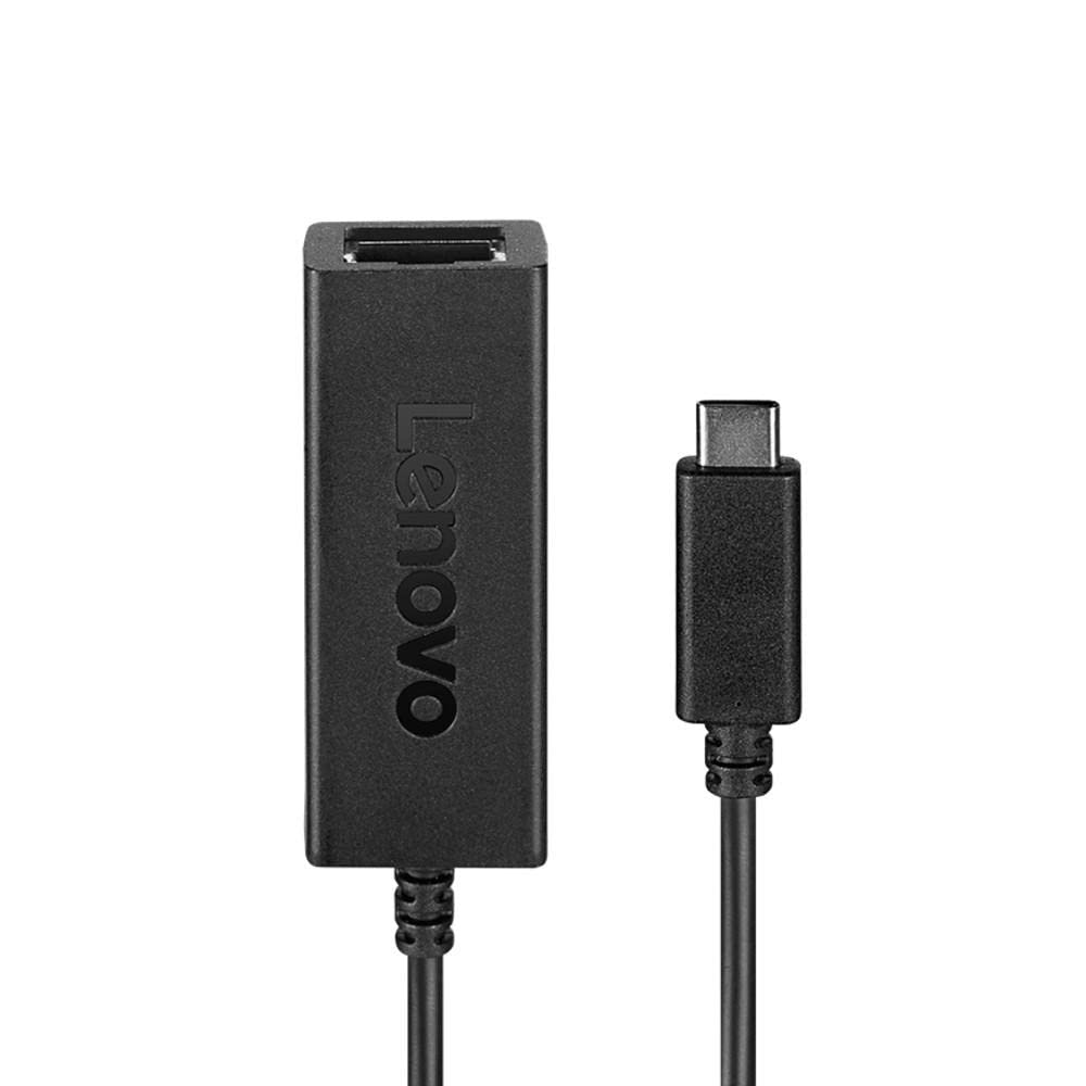 Lenovo ThinkPad Options USB C to Ethernet Adapter 4X90S91831 Black