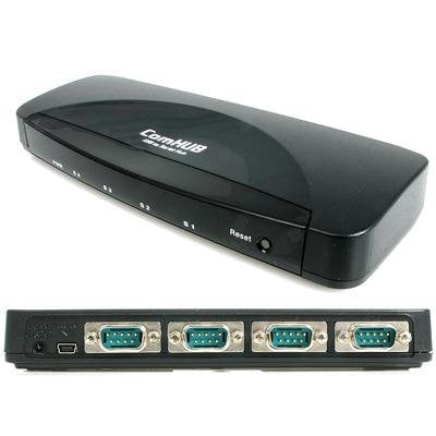 Startech.Com 4 Port Usb To Rs 232 Serial Db9 Adapter   Serial Adapter   4 Ports (Icusb232_4)