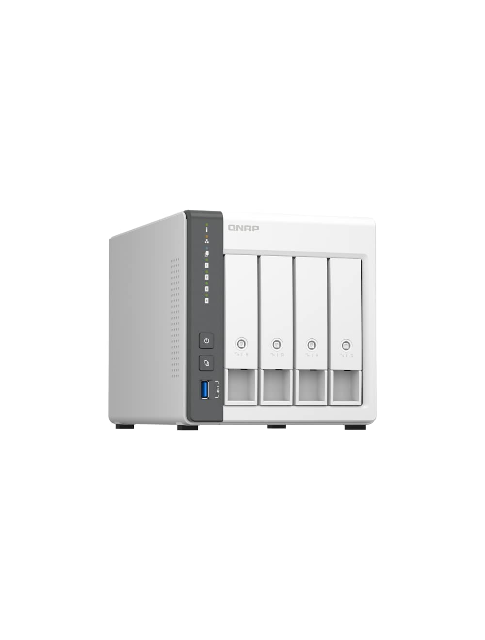 Qnap Ts-433-4G-Us 4 Bay Nas With Quad-Core Processor, 4 Gb Ddr4 Ram And 2.5Gbe Network (Diskless)
