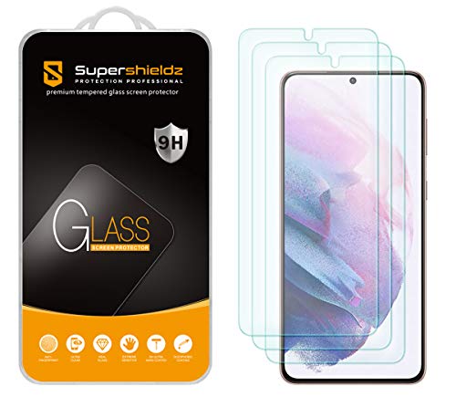 Supershieldz (3 Pack) Designed For Samsung Galaxy (S21 Plus 5G) Tempered Glass Screen Protector, Anti Scratch, Bubble Free