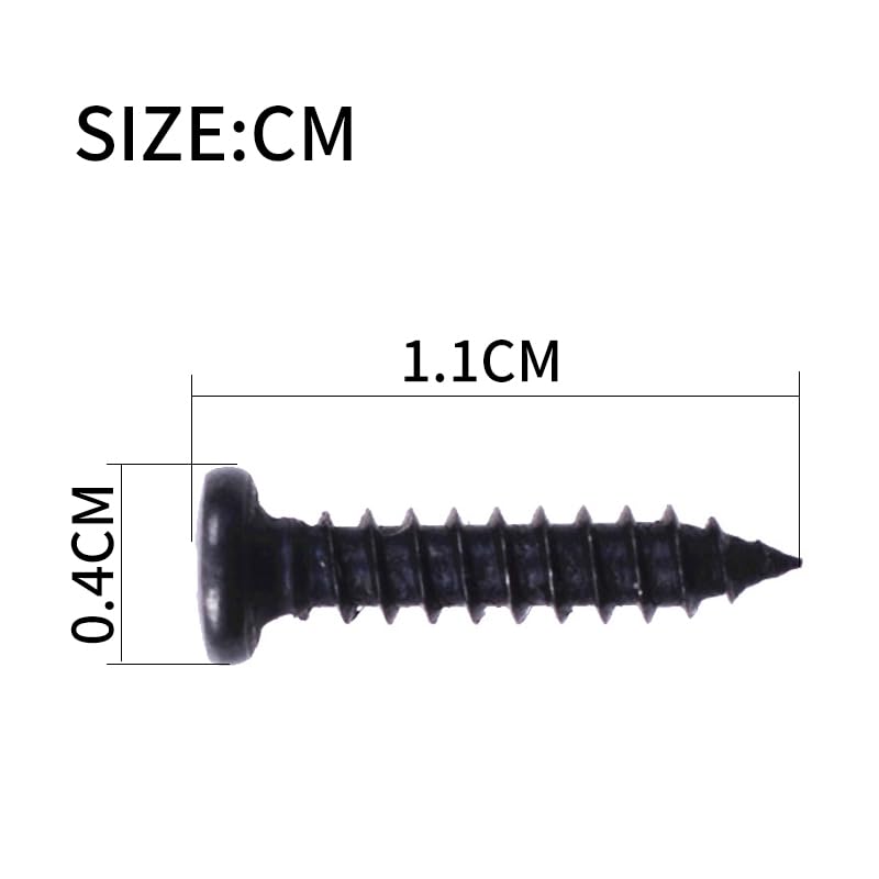 Saphue 50Pcs Acoustic Electric Guitar Tuning Pegs Screwstuner Screws,Bass Guitar Machine Heads Mounting Screws For Electric/Acou