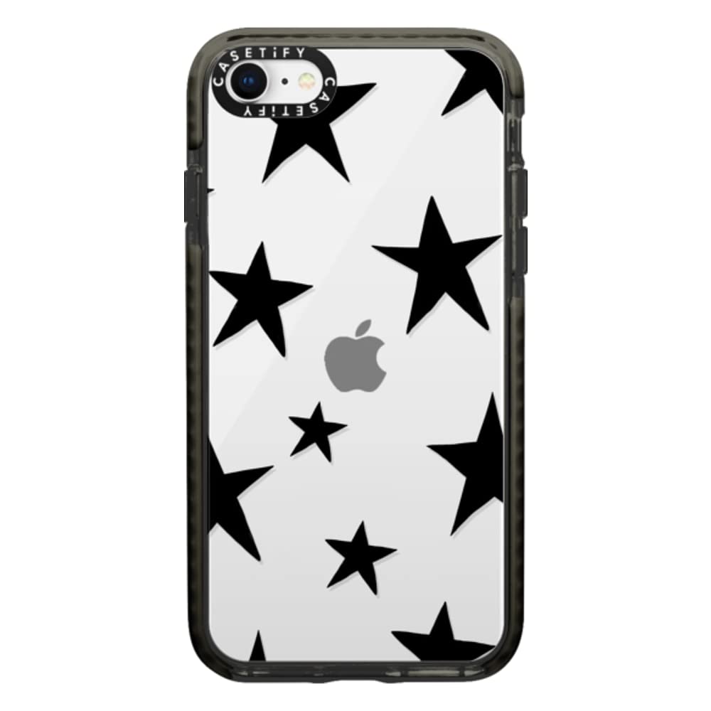 Casetify Impact Case For Iphone Se (2020/2022) And Iphone 7/8   Stars Black   Clear Black