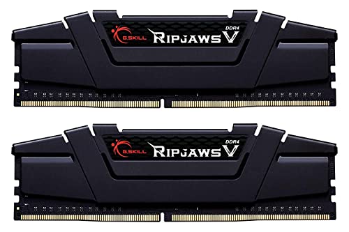 G.Skill Ripjaws V Series (Intel Xmp) Ddr4 Ram 16Gb (2X8Gb) 3600Mt/S Cl16 19 19 39 1.35V Desktop Computer Memory Udimm   Black (F