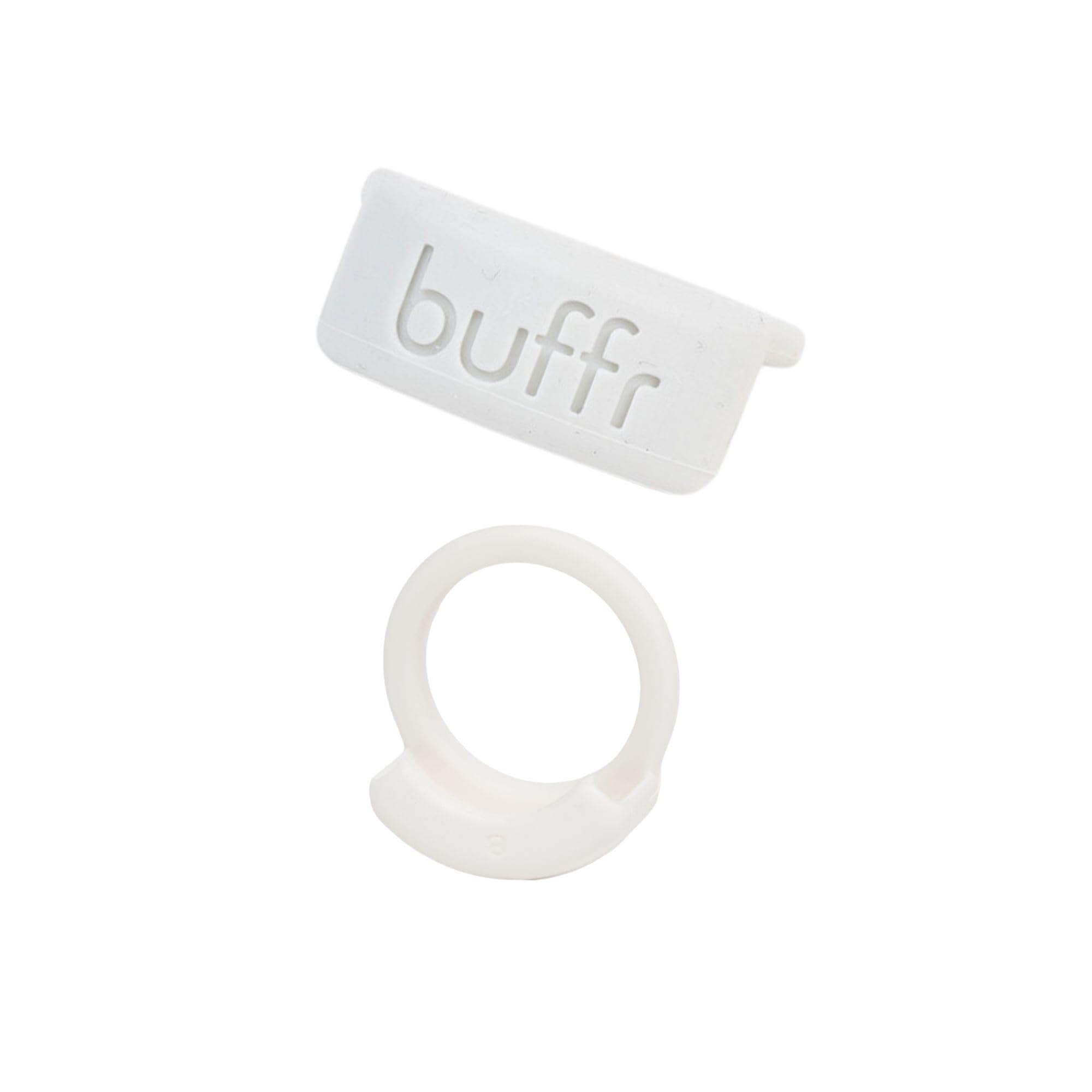 Buffr Smart Ring Protector - Silicone Ring Guards Compatible with Oura, Superhuman, RingConn & More Bands - Slim Fit, Sensor-Fri