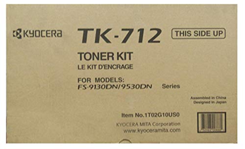 Kyocera Mita Tk 712 1T02G10Us0 Fs 9130Dn 9530Dn Toner Kit (Black) In Retail Packaging